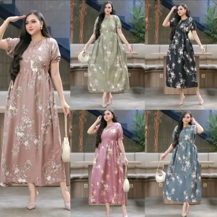 Longdress tali chibi rayon premium kekinian baru