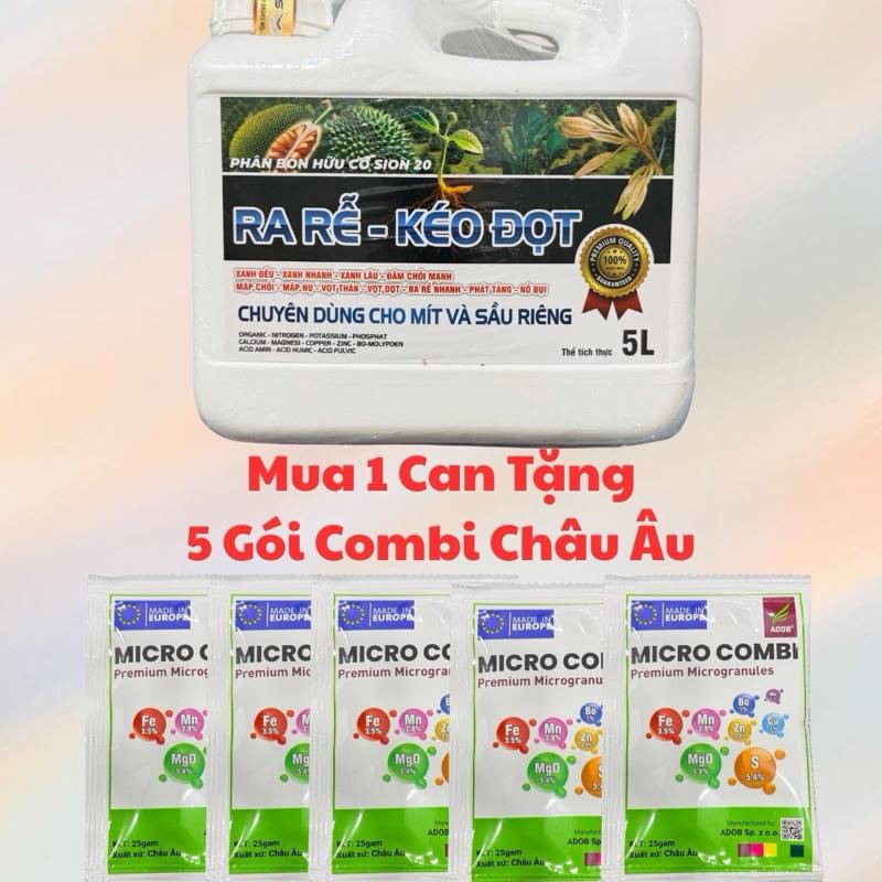  Phân Bón Hữu Cơ Can 5L Pha 3000L Ra Rễ - Kéo Đọt. Giúp Cây Kích Rễ Ra Rễ Nhanh Xanh Đều Xanh Lâu Đâm Chồi Mạnh Mập Chồi To Lá. 