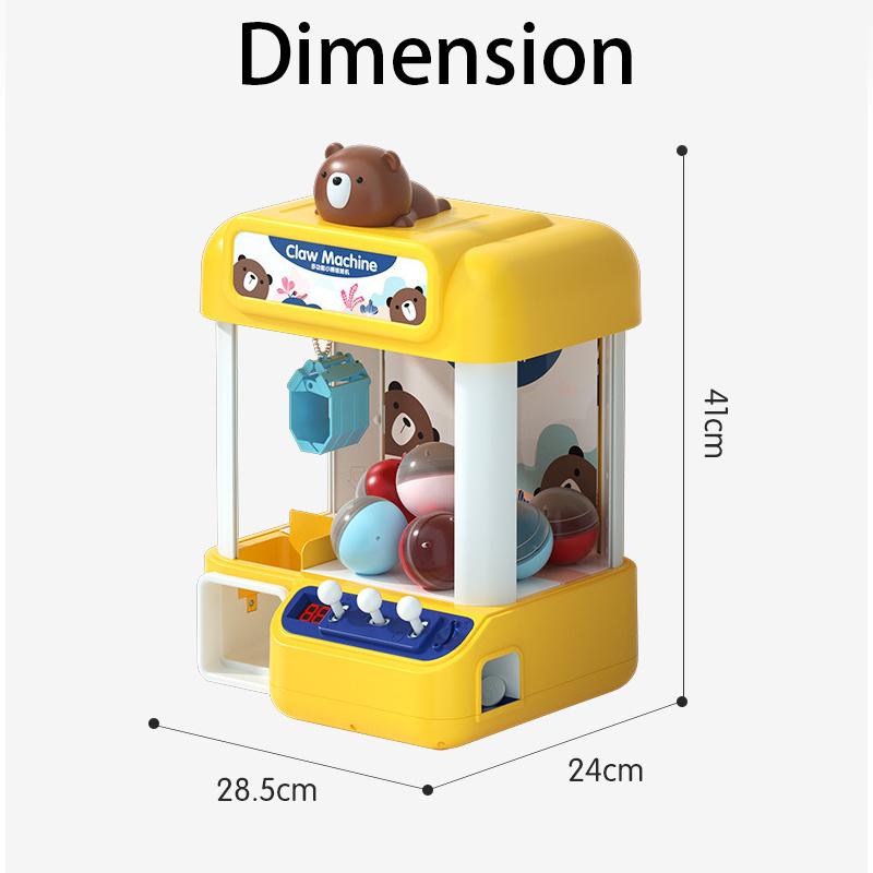 Product Introduction of Kids Mini Arcade Grabber- Claw machine Toy Doll Dispenser Crane Toy Great Gift for Birthday & Christmas -with LED Light -Fairy Tale 16