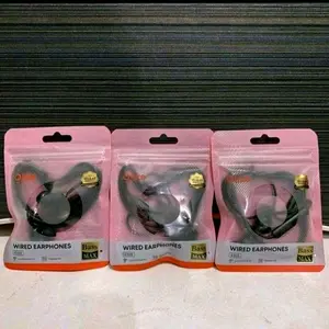Murah Berkualitas Headset Earphone Stereo Extra Bass Macaron Super Bass Kabel Data Charger USB Type C Wired Earphone Bass Android iPhone Robot Olike Original Murah