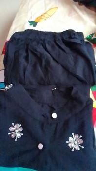 Product Review of CLARA One Set Wanita Payet Mewah Linen Setelan Atasan Rok Kekinian from 🕊**A A**🕊 3