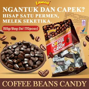 [HALAL] LIANGGUI COFFEE BEANS CANDY MIX FLAVORS 170Pcs 4 Rasa：Ori Black Coffee Latte Vanilla Cocok untuk di Kantor, Sekolah, Meningkatkan produktivitas harian, jaga kesegaran dan fokus.