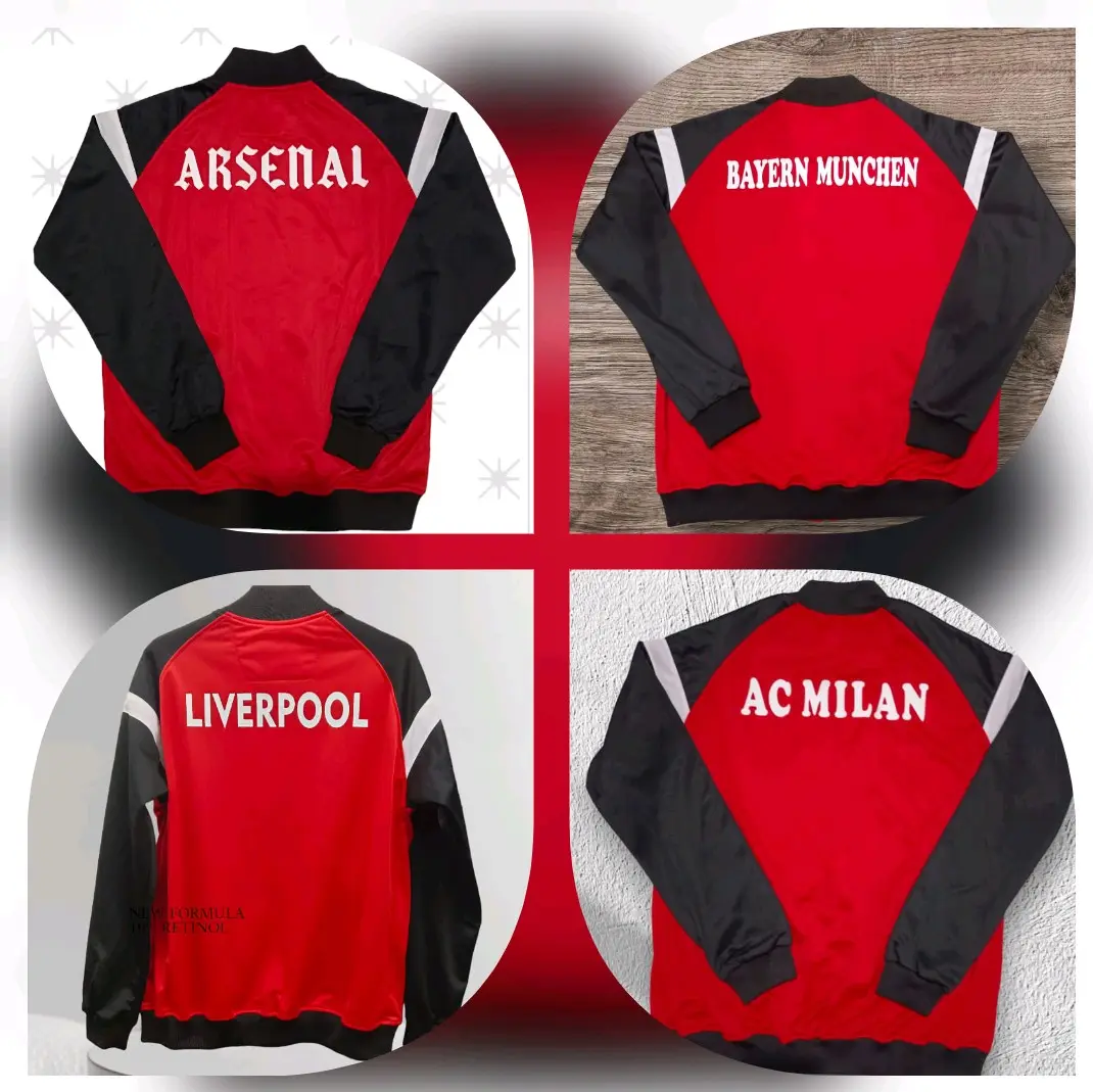 JAKET OLAHRAGA ARSENAL LIVERPOOL AC.MILAN BAYER.MUNCHEN RQI SPORT premium high quality terbaru