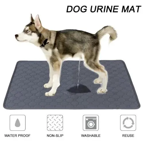 Dog Pee Pad Waterproof Puppy Potty Training Washable Non-slip Urine Pad Reusable Cat Dog Diapers Catnip Stress