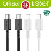 Gambar Robot RGXCC100 Kabel Data Cable Charger USB Type C to Type C Fast Charging 3A 65W - Hitam dari Liem Group Kota Administrasi Jakarta Barat 1 Tokopedia