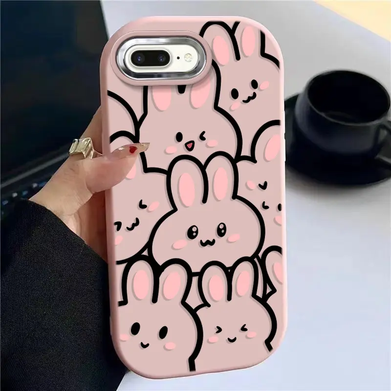 Ốp bảo vệ silicon chống sốc, thích hợp cho iPhone 7 PLUS, 8, X, XS, XR, XS MAX, 11PRO MAX, cá tính, sáng tạo, hoạt hình dễ thương, mẫu nữ thời thượng