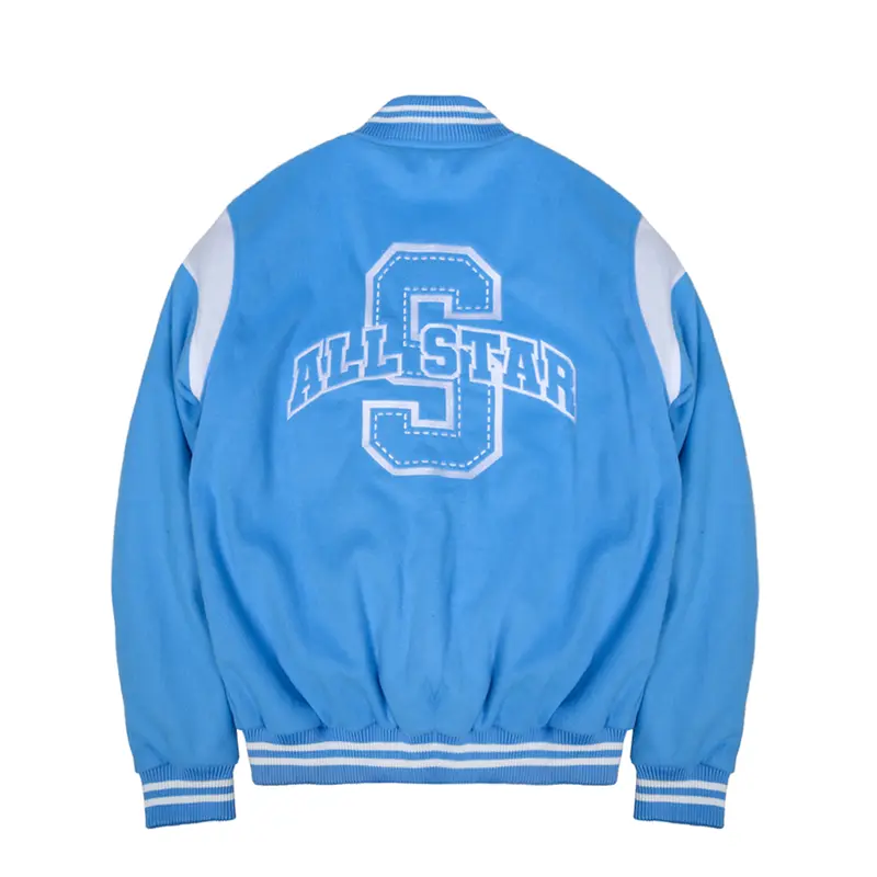 House Of Smith Varsity Jacket Varhos Blue - Jaket Varsity Pria Fleece Casual 1