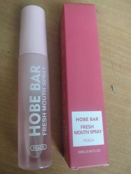 Product Review of HOBE BAR Probiotic Oral Spray - Sugar-Free, Alcohol-Free, and Preservative-Free, Peach Mint Flavor for Fresh Breath (20 ml) hobe  bar pewangi mulut semprot mouth spray parfum  mulut Liquid from y**o 2
