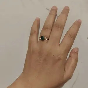 [PRE ORDER] OS1-R320 Cincin Wanita Cranberry Permata Premium Anti Luntur Berubah Warna Garansi 1 Tahun Fahshion Accessories Size Adjustable Kualitas Grade VVS1 Aksesoris Cincin Nikah Elegan COD