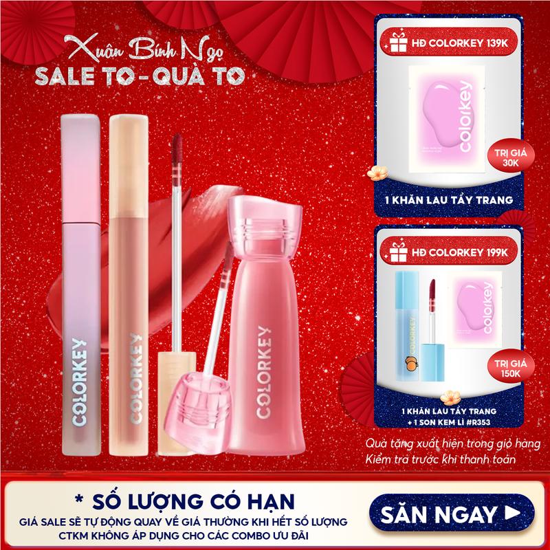 Son Kem Lì Mịn Môi Colorkey Soft Matte Water Tint
