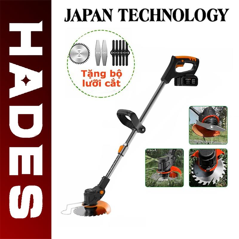 Máy Cắt Cỏ Pin Đa Năng, Tặng Bộ Lưỡi Cắt Kim Loại & Nhựa, Công Suất 1800W, 8 Lưỡi Cắt, Động Cơ Lõi Đồng, Chân Pin Phổ Thông Makita