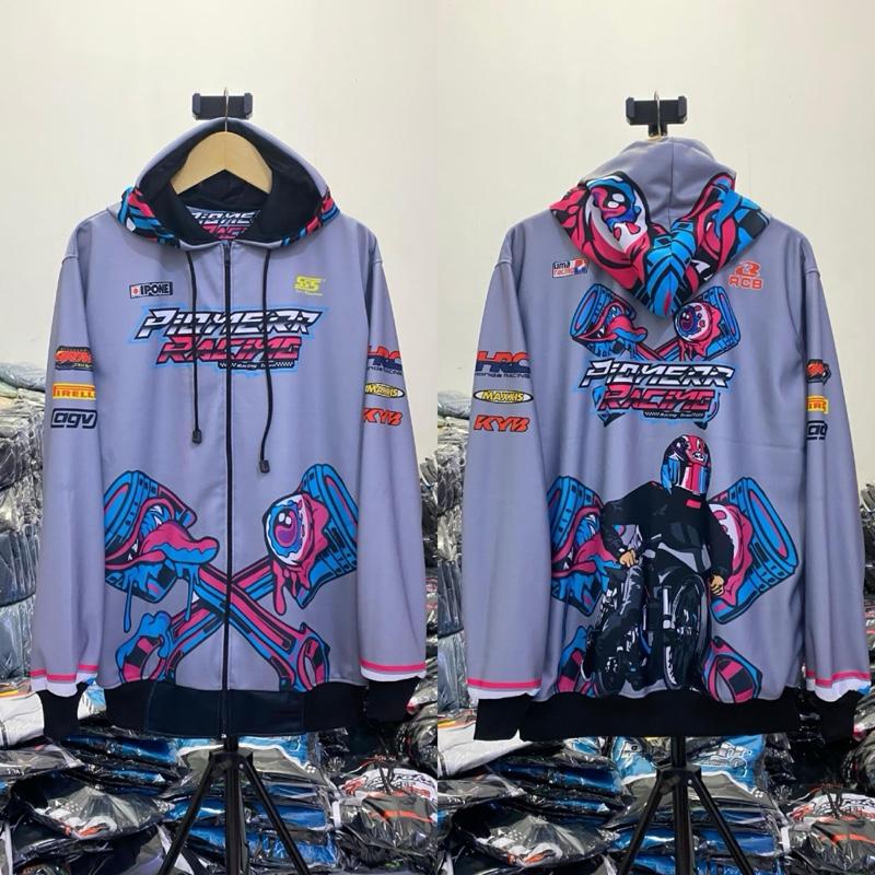 jaket racing - jaket racing doodle - jaket pionerr racing - jaket racing balap - jaket racing hell - jaket pionerr racing - jaket racing pionerr motif anime terbaru full printing unisex pria&wanita size L XL XXL Casual Distro 2