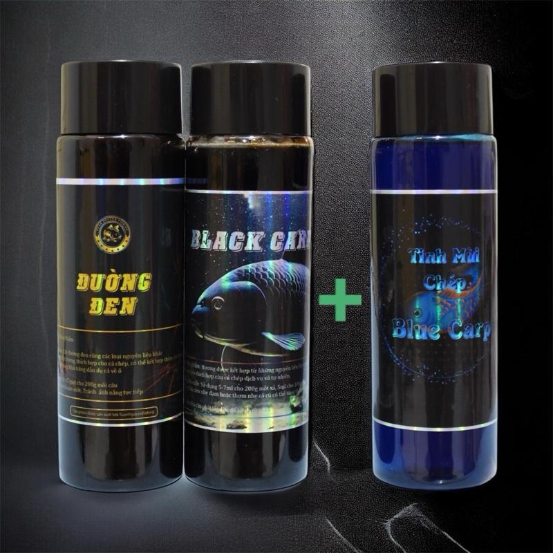 Combo Hương Liệu Chép Black Carp - Chuyên chép, Tặng 1 Chai Blue