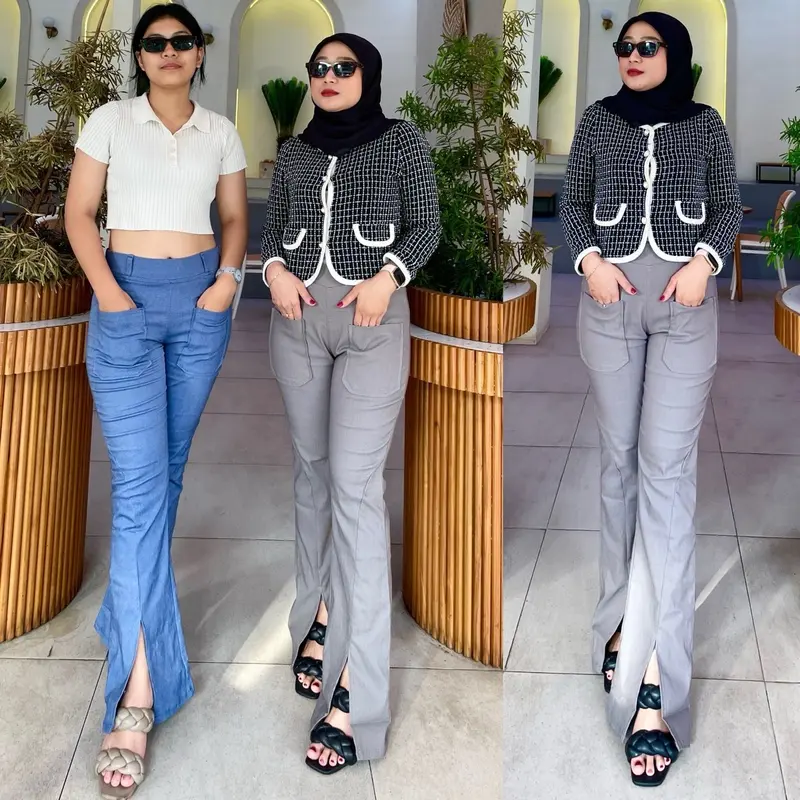 LULA-BB 40KG SAMPAI 90 KG KULOT CUTBRAY SOFT JEANS STRECH (MUAT SAMPAI BB 90 KG) 1
