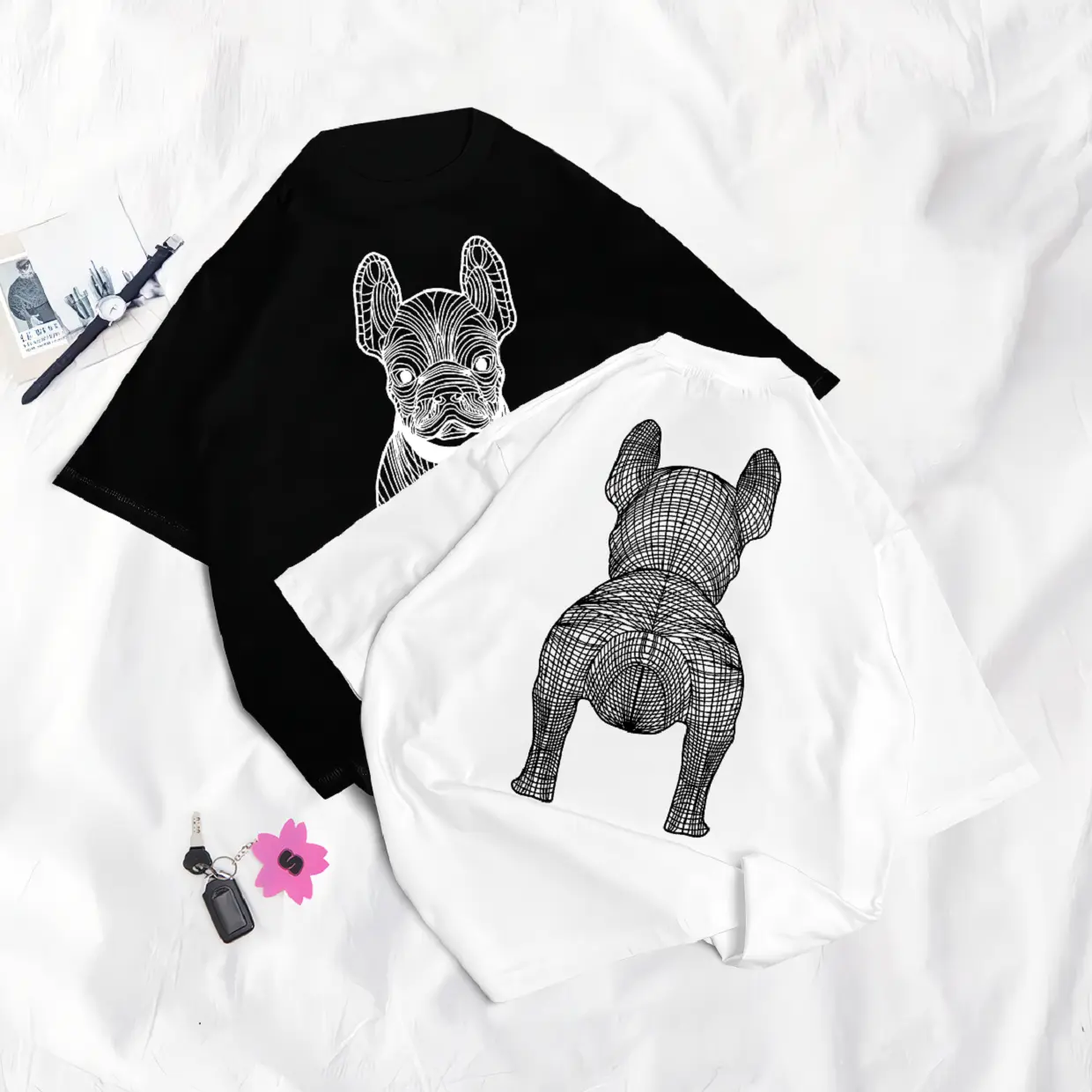 KAOS GRAPHIC DOG (HITAM) PREMIUM UKURAN S-XXL / ATASAN / BAJU / T-SHIRT / TUMBLR TEE / PRIA / WANITA / DEWASA