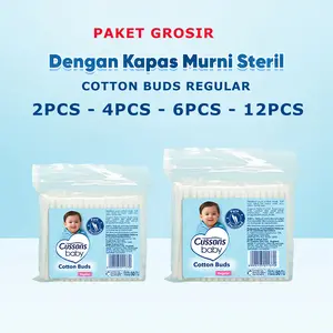 Cussons Baby Cotton Buds Regular - Pembersih Telinga Bayi 100 stik / 50 stik