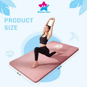 [READY STOCK] MATRAS YOGA OLAHRAGA BAHAN NBR TEBAL FREE TALI STRAP | SPORT & PILATES MAT | GYM MAT | MATRAS NBR 8 MM