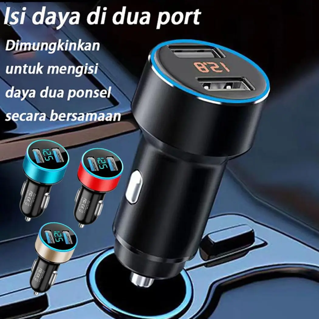 [COD]Car Charger Colokan Mobil / 2 Port USB / 3.1A 12V-24V Output Car USB Chargers Adaptor Adapter Carger Batok Aksesoris