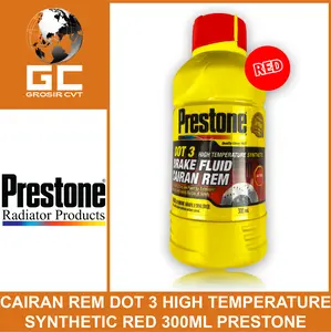 PRESTONE Minyak Rem Dot 3 Brake Fluid Warna Merah Red 300ml