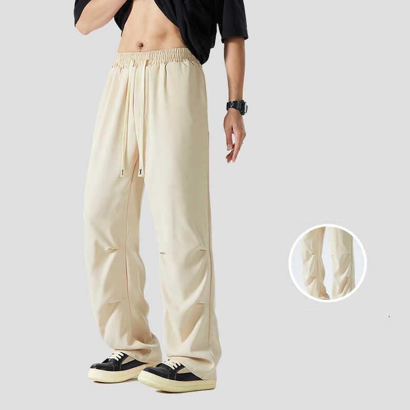 Celana Panjang Unisex Saku Ritsleting Cepat Kering TENCEL Fabric Keren Bernapas Elastisitas