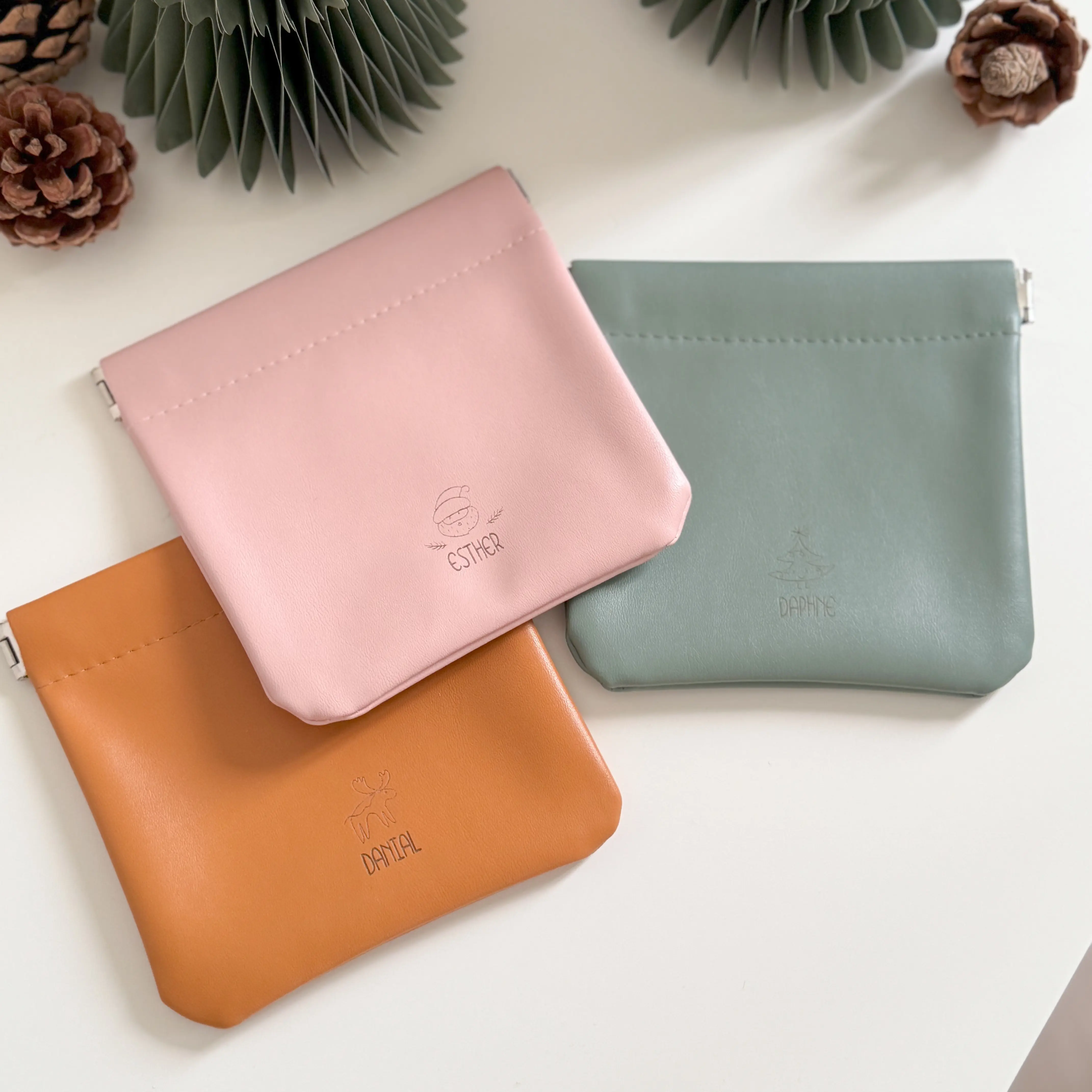 Live Exclusive Customised Faux Leather Clip Pouch