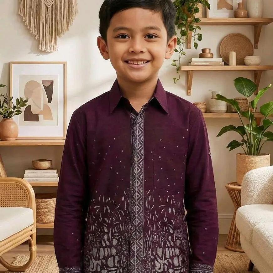 sutena anak burgundy pjg