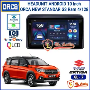 Head Unit Android Orca New Standard G3 10 Inch  Ertiga/Suzuki XL7 Ram 4/128 GB