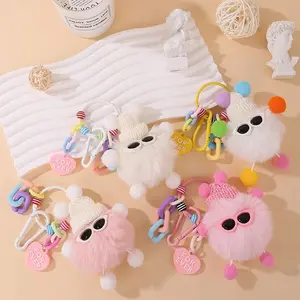 Gantungan Kunci Hiasan Tas Boneka Mewah Cute Coal Balls Pet Little Monsters Phone Strap liontin tas liontin briket kecil SM447
