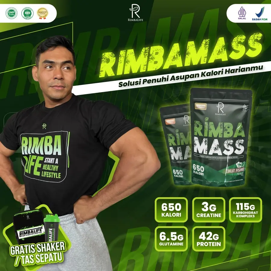 Rimbalife Rimba Mass 2lbs 900gr Rimbamass Gainer