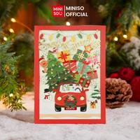 Gambar MINISO - Christmas Praise Collection Hollowed Gold-Stamping Holographic Greeting Card - Kartu Ucapan Natal - Christmas Gift dari Miniso Lifestyle ID Kab. Karawang 5 Tokopedia