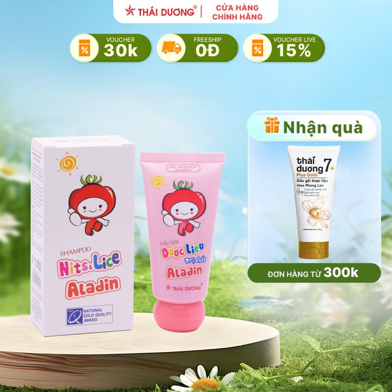 Dầu gội dược liệu sạch chấy Aladin (Hộp 01 tube x 30g) - Sao Thái Dương