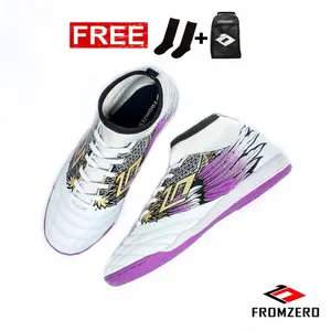 Fromzero - Sepatu Futsal Starkia Garfly White Violet  IN Original 38 - 44