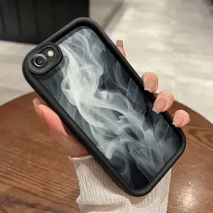 Casing Hp untuk iPhone 6 Plus 6s Plus 7 Plus 8 Plus SE 2020 Case pola kabut berwarna Softcase baru HP lunak ganda Kesing pelindung silikon sederhana Casing