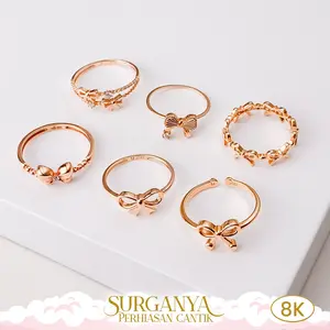 Cincin Emas Kadar Muda 8k Cincin Model Cute Macan Gold