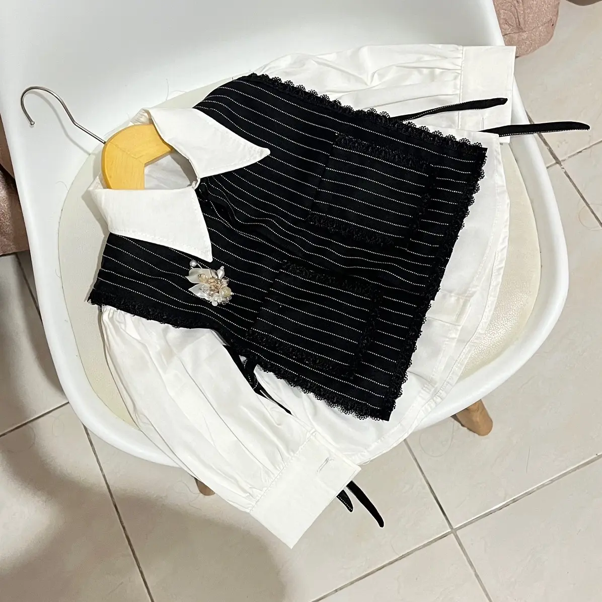 Baju Anak Amara kemeja vest by sun.id Fashion