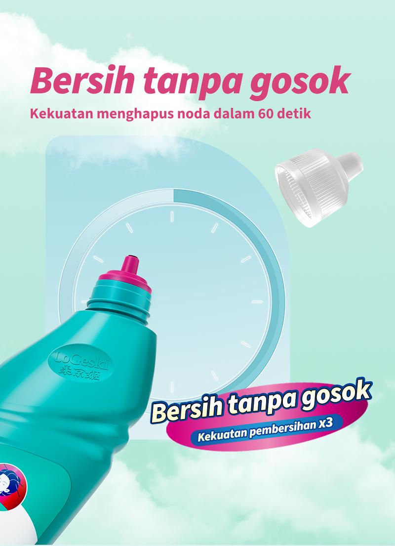 Product Introduction of 【inemjogja X Logeski】Logeski pembersih kerak wc Toilet Bowl Cleaner memiliki daya pembersihan yang tinggi. Tidak perlu menggosok dengan keras. Membersihkan toilet, mendisinfeksi dan membersihkan 99,9% 4