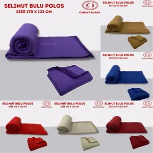 Selimut Polos Dewasa Size 170 x 122 cm / Selimut Hotel / Klinik / Rumah Sakit / Halus / Ringan
