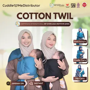 Gendongan Cuddle Me Cotton Ringsling Cotton Twill Gendongan Samping Newborn Toddler Jarik Ringsling CuddleMe SNI Bayi Bunda