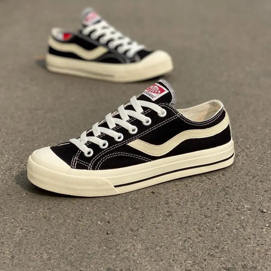 SEPATU VENTELA SNEAKERS PRIA WANITA CASUAL LOW public black natural