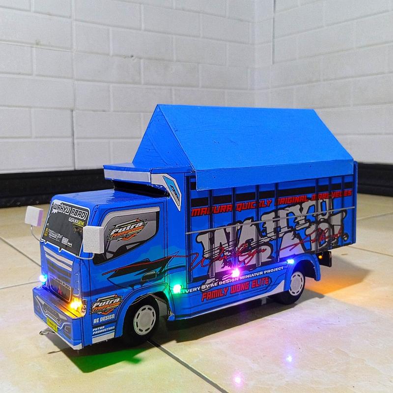 Product Introduction of MAINAN MINIATUR TRUK OLENG BISA TAMBAH NAMA DAN FOTO MINIATUR TRUK OLENG FULL VARISI LAMPU DAN TERPAL MAINAN TERLARIS 51