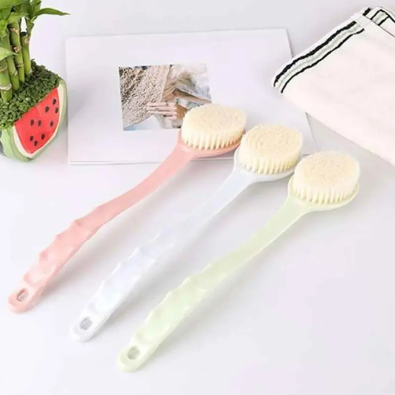 Sikat Punggung Sikat Mandi Gagang Plastik Sikat Mandi Anak & DewasaMultifungsi 1pcs 6