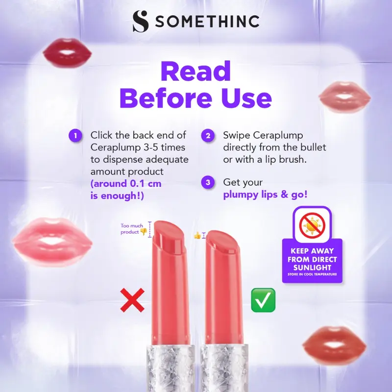 SOMETHINC Ceraplump Tinted Lip Balm SPF25 PA++++ Lip Tint Tahan Lama Lipstick Lipgloss Bibir 5