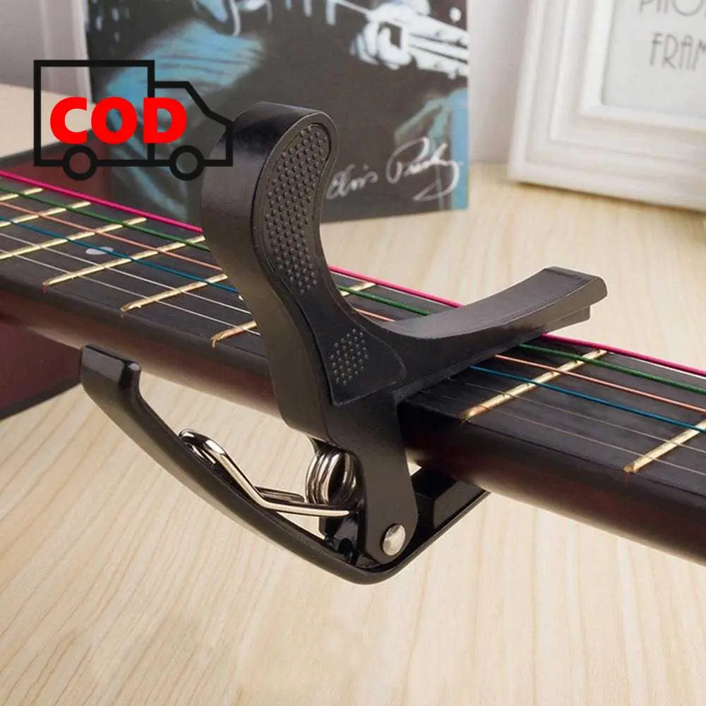 Capo Gitar Akustik Clamp Kapo Penjepit Guitar Tuning Nada Simple Design Plastic
