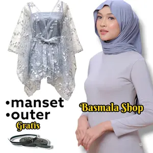 Outer Dan Manset Untuk Kondangan | Wisudah Acara Formal Lain Nya Brokat Mix Tille Renda dan Pita