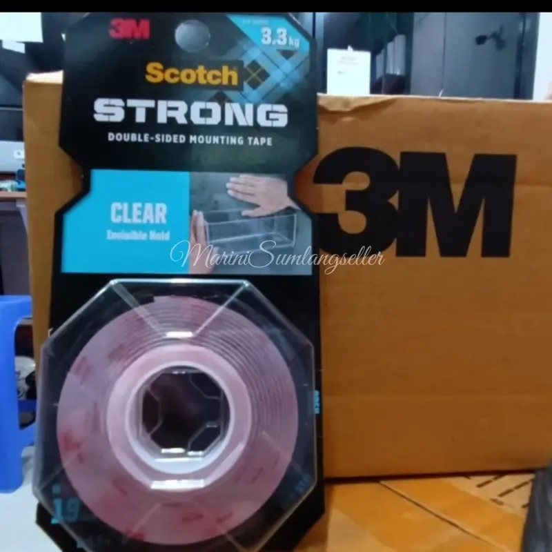 Double Tape 3M Super Kuat dan Super Lengket Asli dari USA, Model Lem Bening 1
