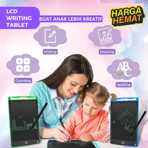 Tablet Gambar Anak LED Drawing Tablet Children Drawing Erase Berwarna With Stylus Pen LCD Writing Tablet Buat Anak Lebih Kreatif