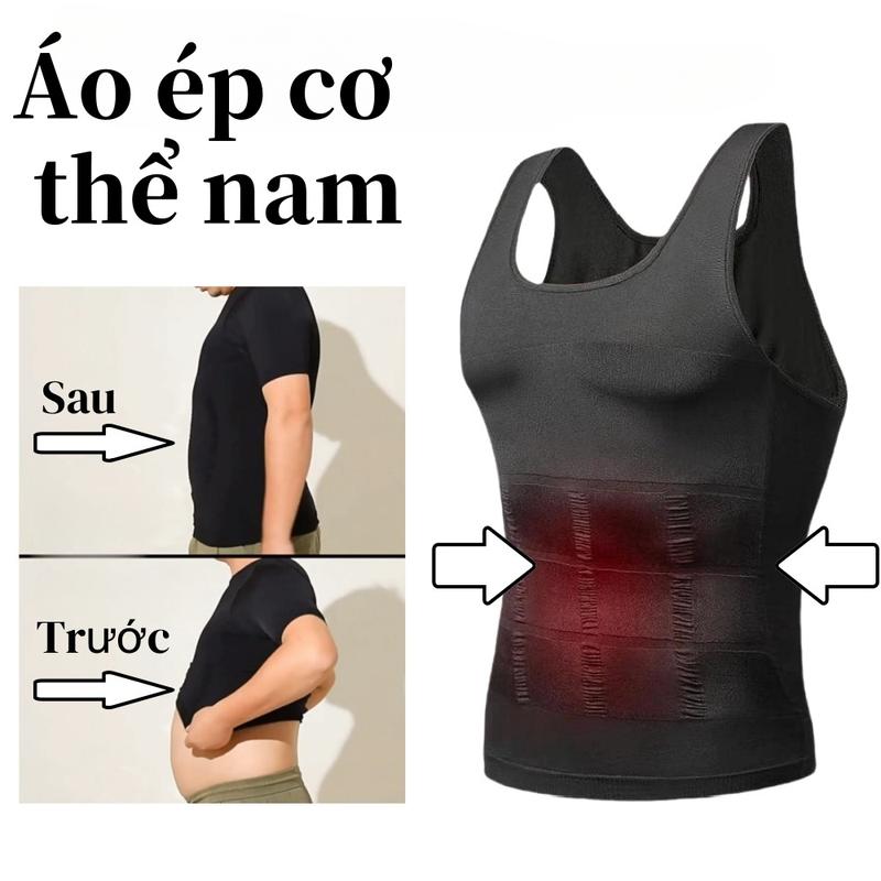 Áo nịt bụng nam Gile Singlet Cho Áo định hình Áo ép cơ thể nam