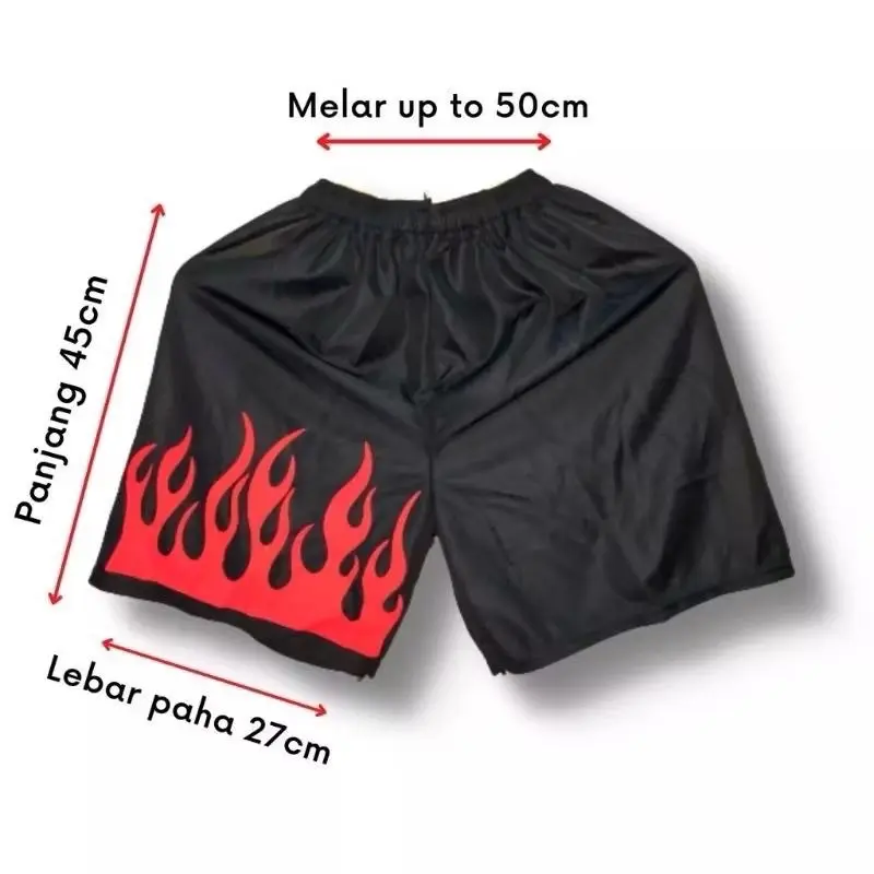 Promo Hemat 45 Ribu Dapat 5 Pcs Celana Pendek Boxer Api Dewasa Remaja Anak All Size Muat bb 30-60kg Short Pants Santai Katun Surfing Distro Pria Wanita 3