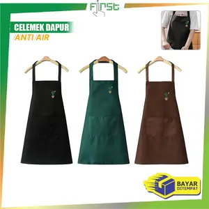 [COD] FH C1353 Apron Kitchen Masak Celemek Dapur Barista Waterproof
