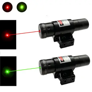 Tactical Red Green Laser Anti-vibration Metal Aiming Laser Adjustable Fixed-point 532nm Locator Hunting Sight Accessorie 11/20mm